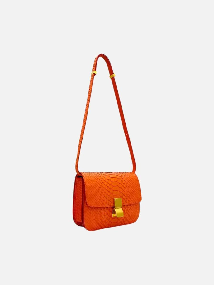 Pre - loved CELINE Classic Orange Shoulder Bag at Reems Closet