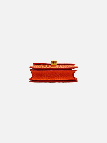 Pre - loved CELINE Classic Orange Shoulder Bag at Reems Closet