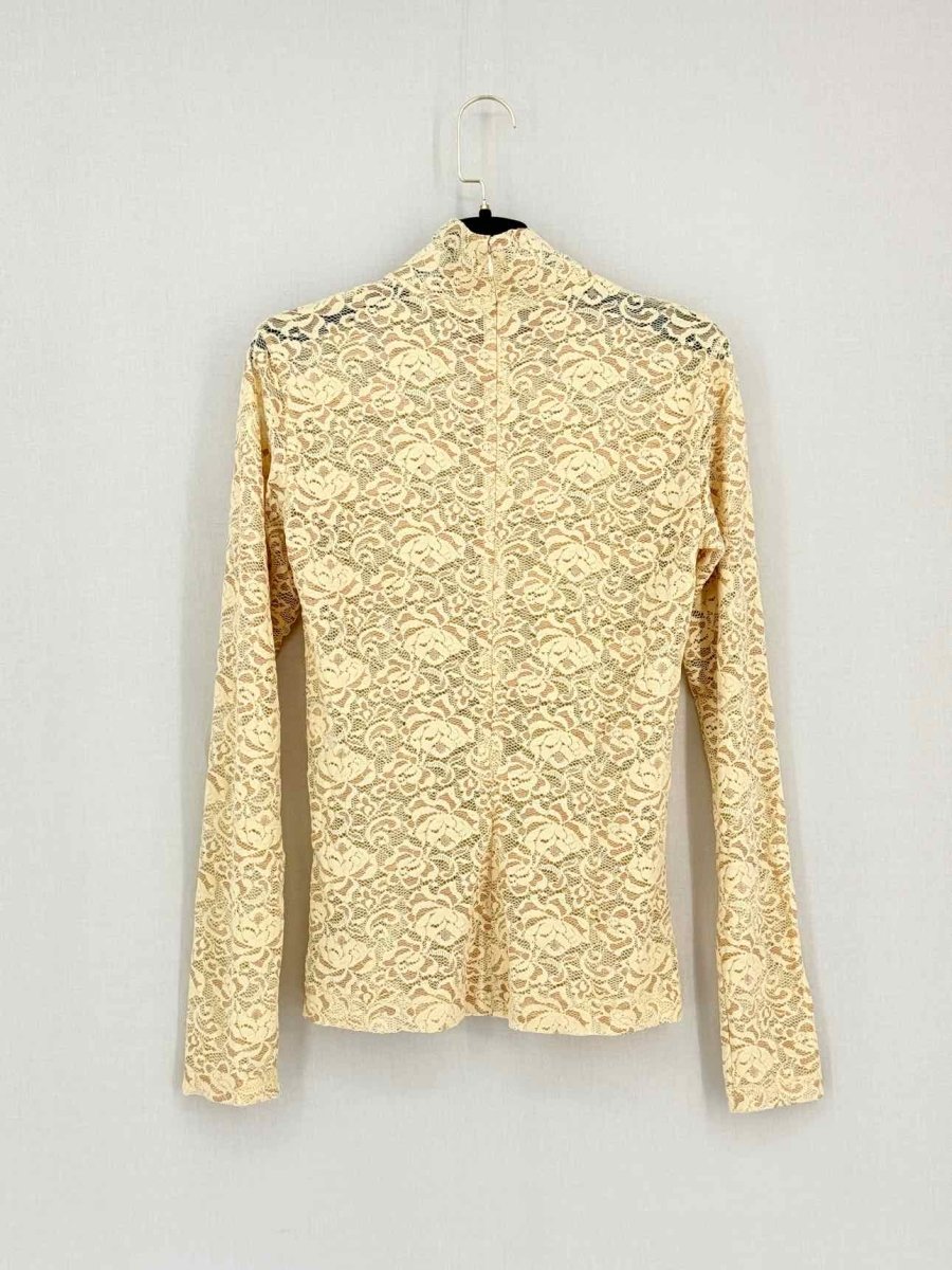 Pre-loved CELINE Cream Floral Size US 4 Top at Reems Closet