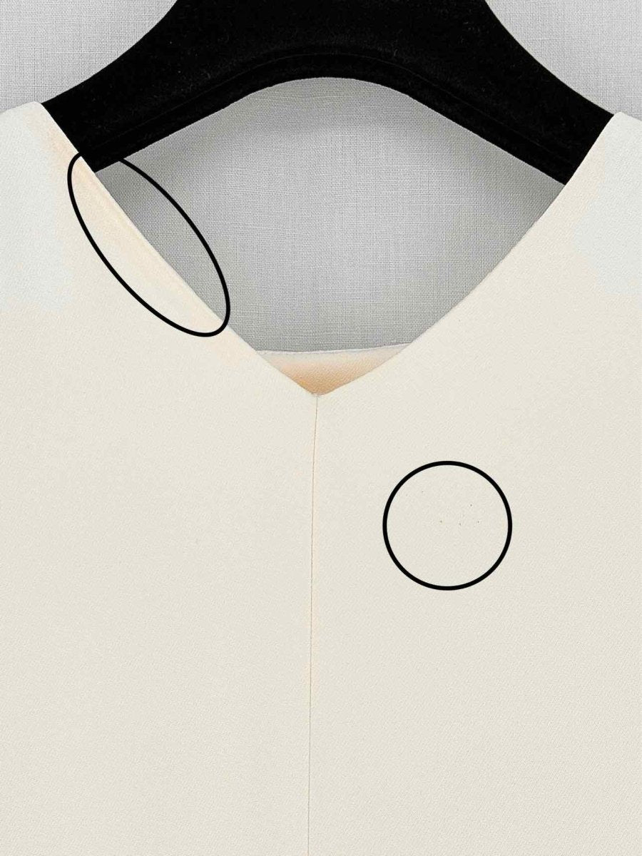 Pre - loved CELINE Cream Size US 2 Short Dress at Reems Closet