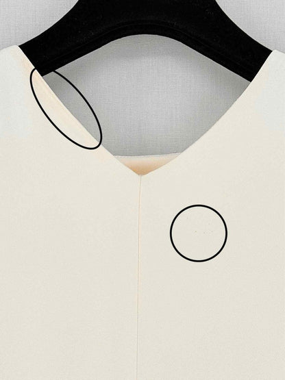 Pre - loved CELINE Cream Size US 2 Short Dress at Reems Closet