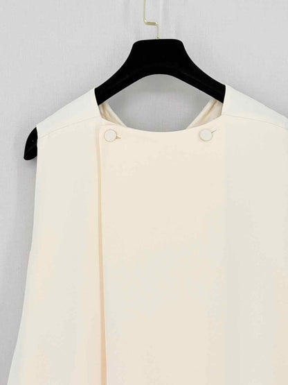 Pre - loved CELINE Cream Size US 2 Short Dress at Reems Closet