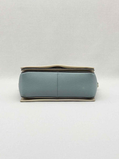 Pre - loved CELINE Frame Blue & Beige Handbag at Reems Closet