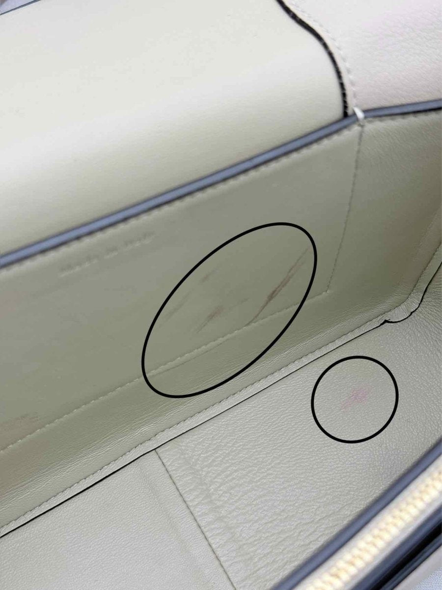 Pre - loved CELINE Frame Blue & Beige Handbag at Reems Closet