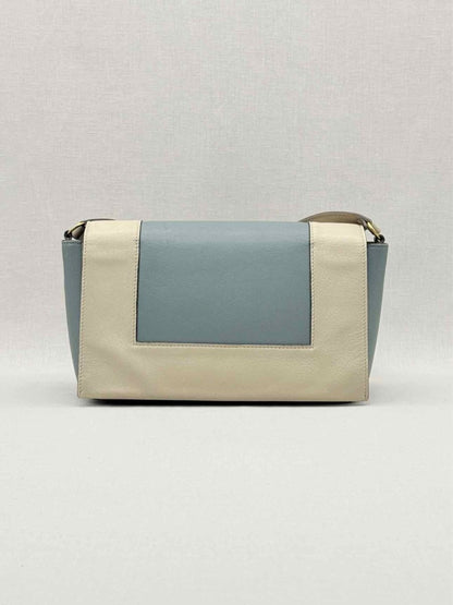 Pre - loved CELINE Frame Blue & Beige Handbag at Reems Closet