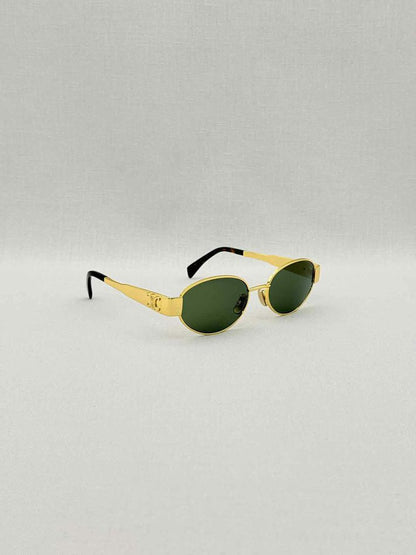 Pre-loved CELINE Gold Tone Sunglasses at Reems Closet