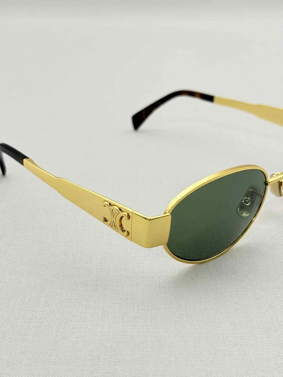 Pre-loved CELINE Gold Tone Sunglasses at Reems Closet