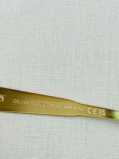 Pre-loved CELINE Gold Tone Sunglasses at Reems Closet