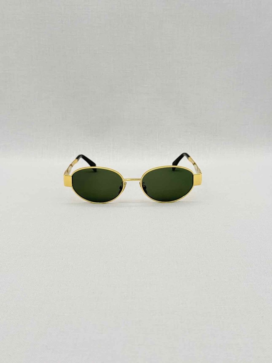 Pre-loved CELINE Gold Tone Sunglasses at Reems Closet