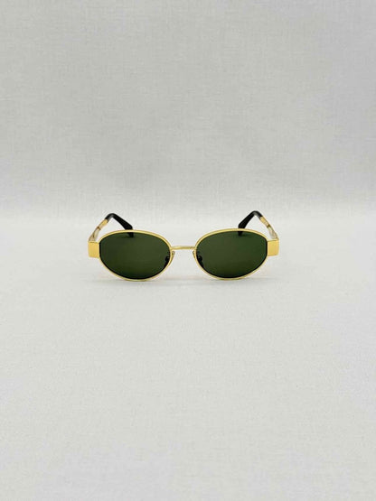 Pre-loved CELINE Gold Tone Sunglasses at Reems Closet