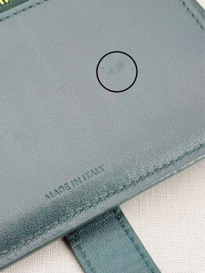 Pre - loved CELINE Green Compact Wallet at Reems Closet