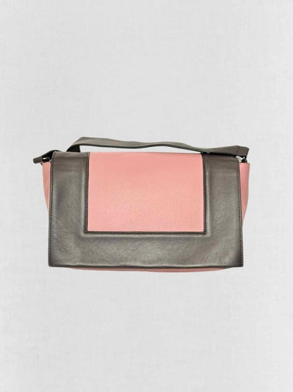 Pre - loved CELINE Grey & Pink Crossbody at Reems Closet