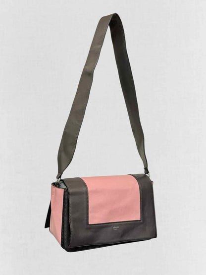 Pre - loved CELINE Grey & Pink Crossbody at Reems Closet