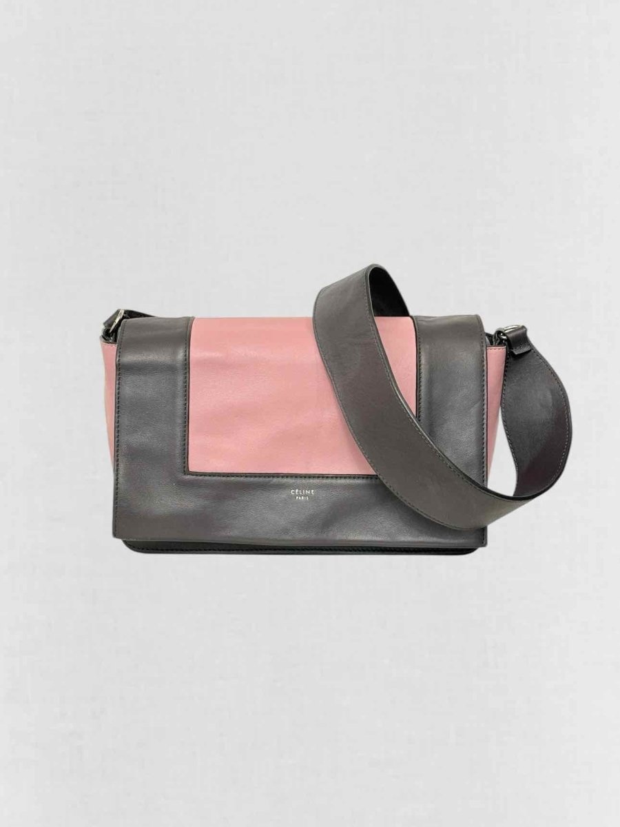 Pre - loved CELINE Grey & Pink Crossbody at Reems Closet