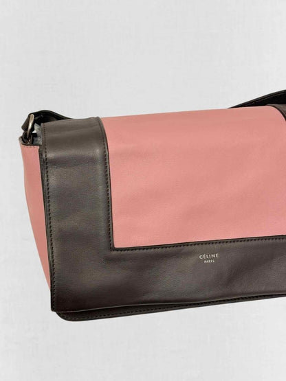 Pre - loved CELINE Grey & Pink Crossbody at Reems Closet