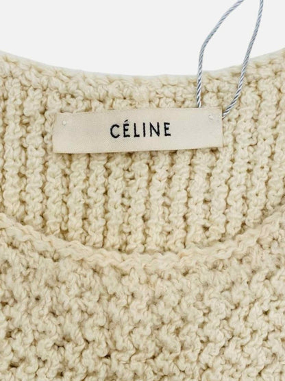 Pre - loved CELINE Knit Beige Top at Reems Closet