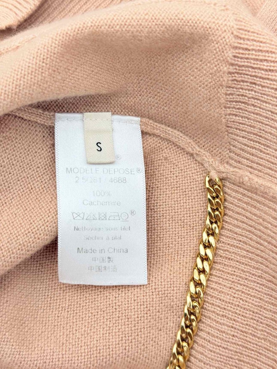Pre-loved CELINE Nude Size Small Cardigan at Reems Closet