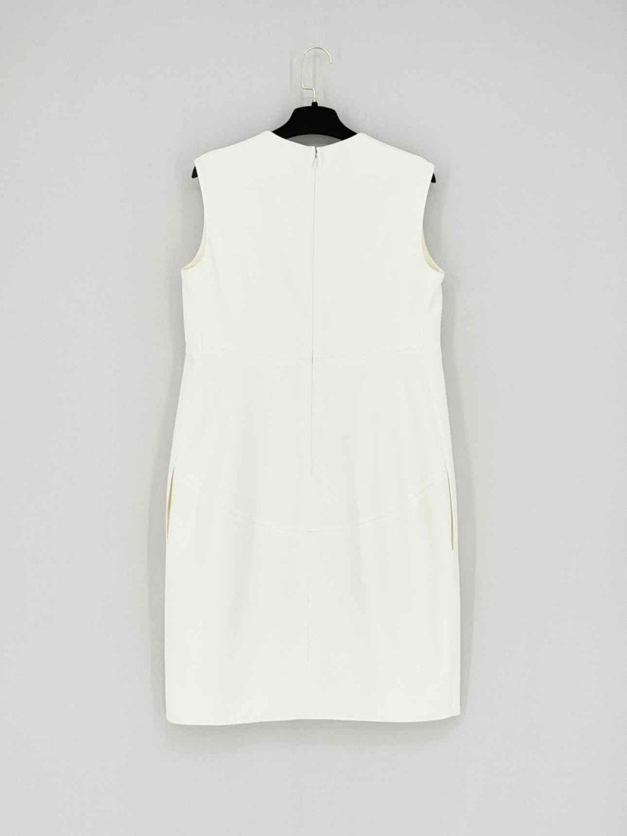 Pre - loved CELINE Off - white Size Medium Short Dress at Reems Closet
