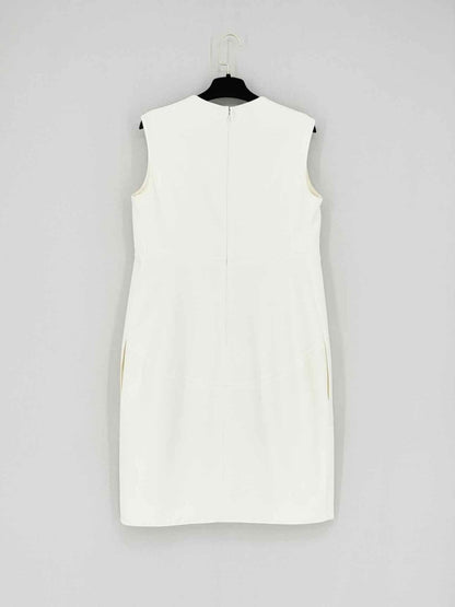 Pre - loved CELINE Off - white Size Medium Short Dress at Reems Closet