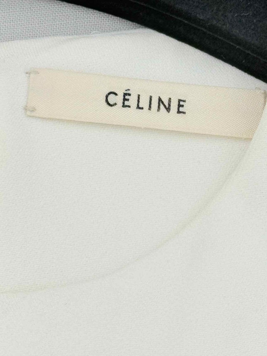 Pre - loved CELINE Off - white Size Medium Short Dress at Reems Closet