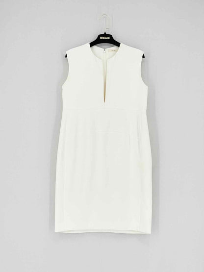Pre - loved CELINE Off - white Size Medium Short Dress at Reems Closet