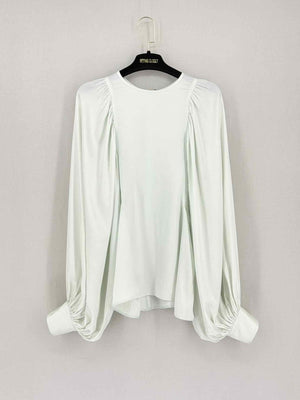 Pre-loved CELINE Pastel Green Size US 8 Blouse at Reems Closet