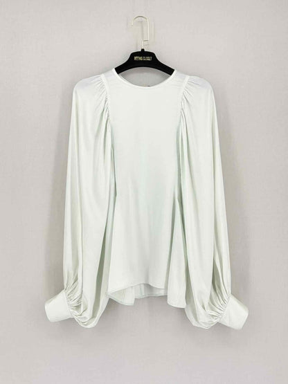 Pre-loved CELINE Pastel Green Size US 8 Blouse at Reems Closet