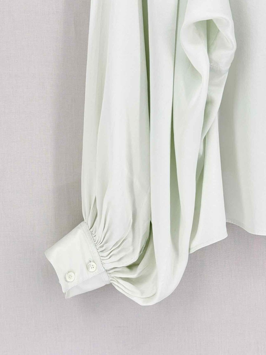 Pre-loved CELINE Pastel Green Size US 8 Blouse at Reems Closet