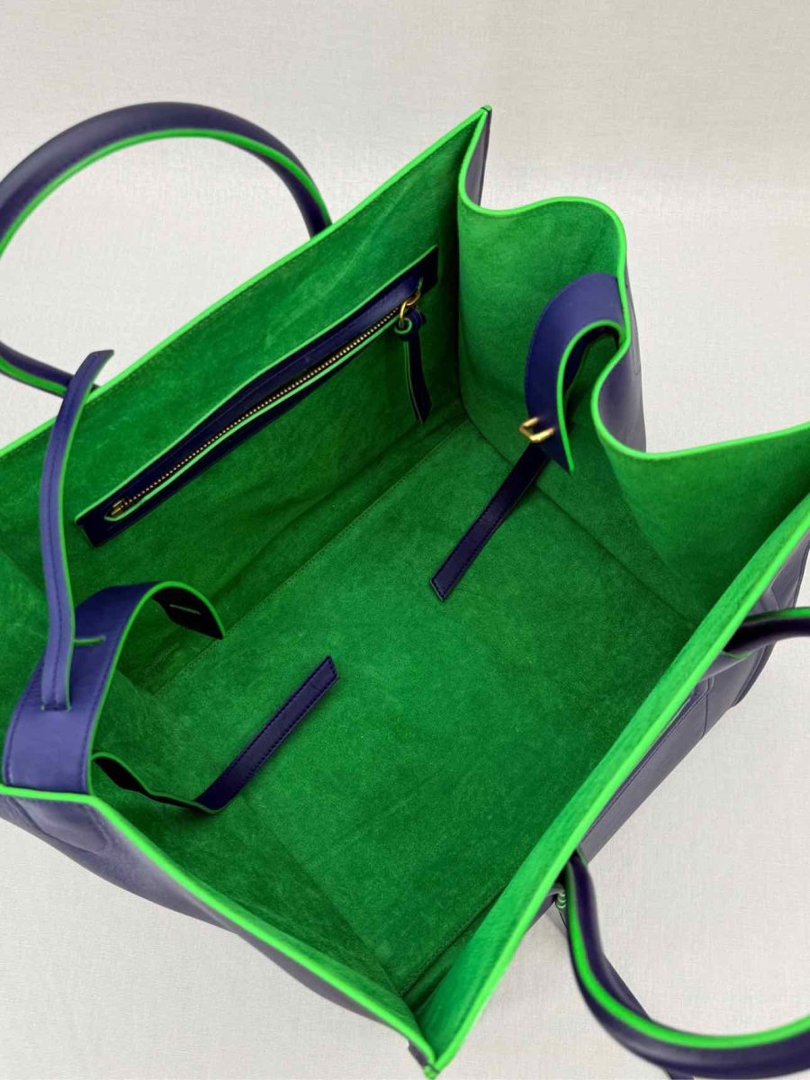 Pre - loved CELINE Phantom Luggage Navy Blue Tote Bag at Reems Closet