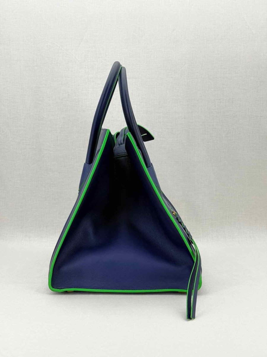 Pre - loved CELINE Phantom Luggage Navy Blue Tote Bag at Reems Closet