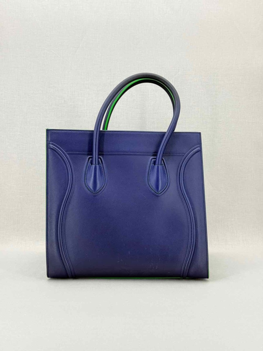 Pre - loved CELINE Phantom Luggage Navy Blue Tote Bag at Reems Closet