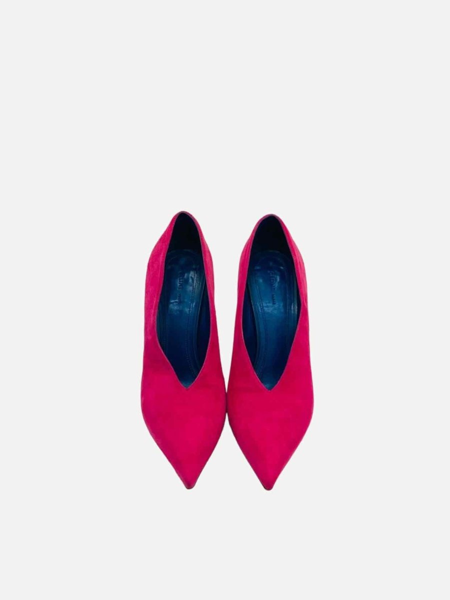 Pre - loved CELINE Pointed Toe Fuchsia Pumps 36 at Reems Closet