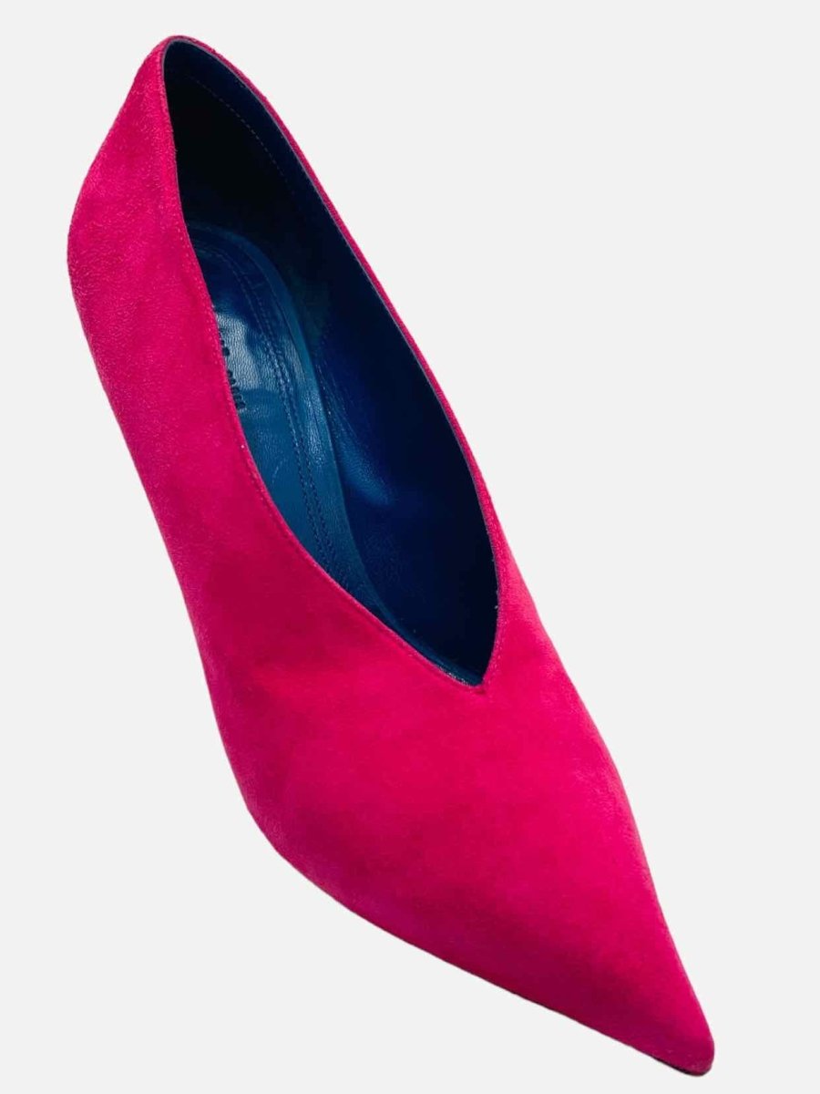 Pre - loved CELINE Pointed Toe Fuchsia Pumps 36 at Reems Closet