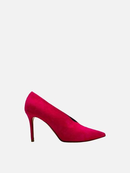 Pre - loved CELINE Pointed Toe Fuchsia Pumps 36 at Reems Closet