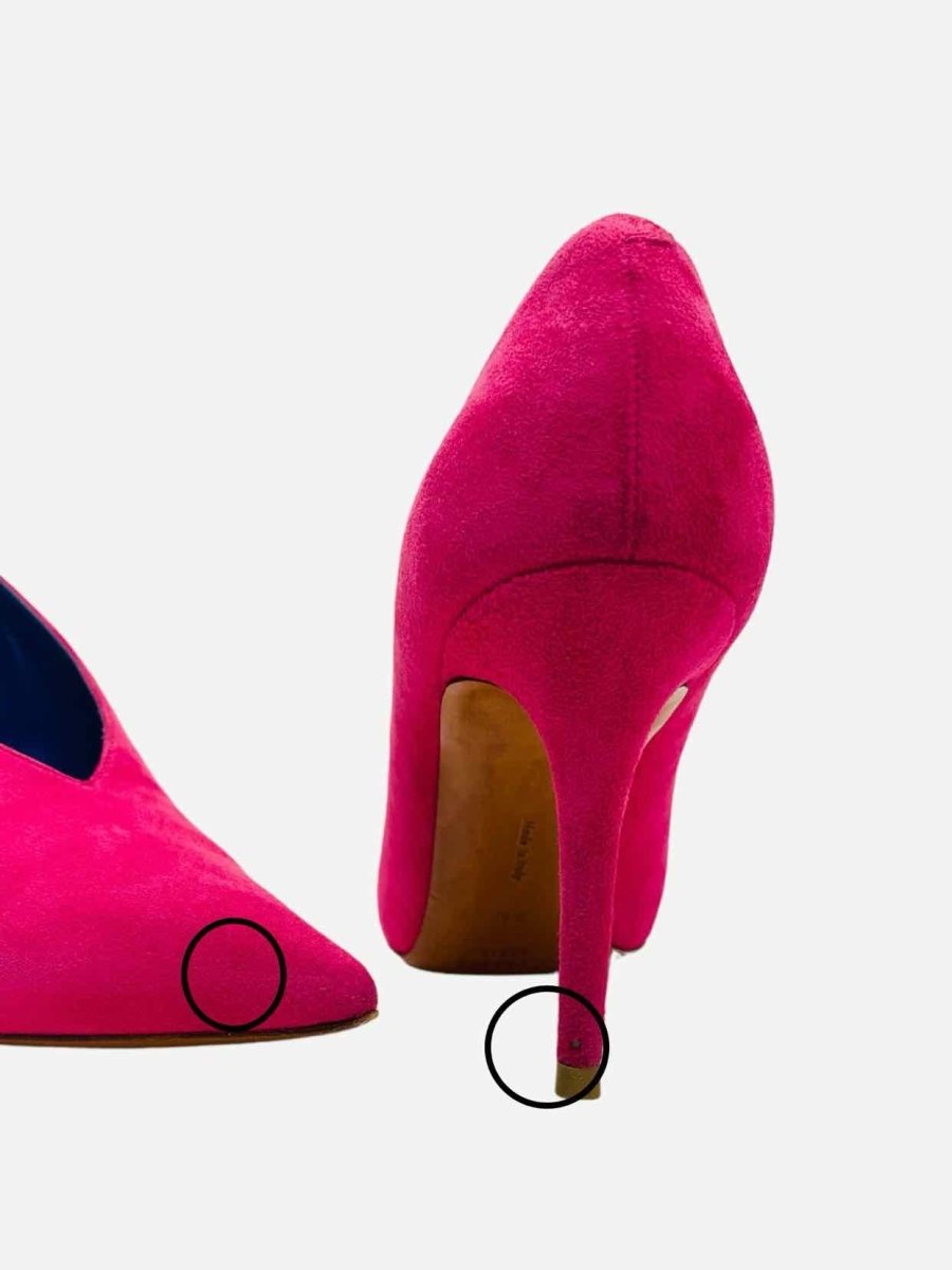 Pre - loved CELINE Pointed Toe Fuchsia Pumps 36 at Reems Closet