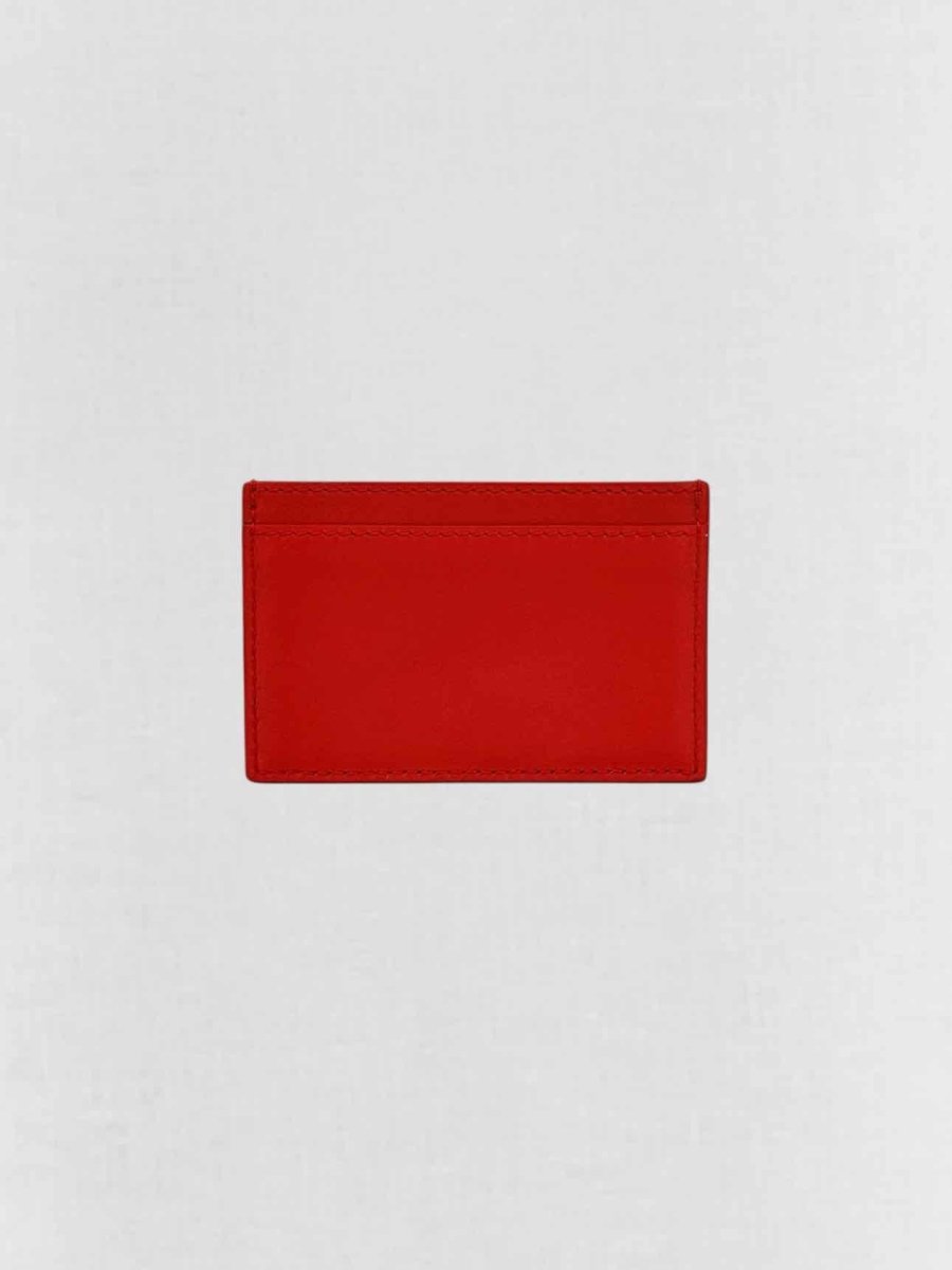 Pre - loved CELINE Red Card Holder at Reems Closet