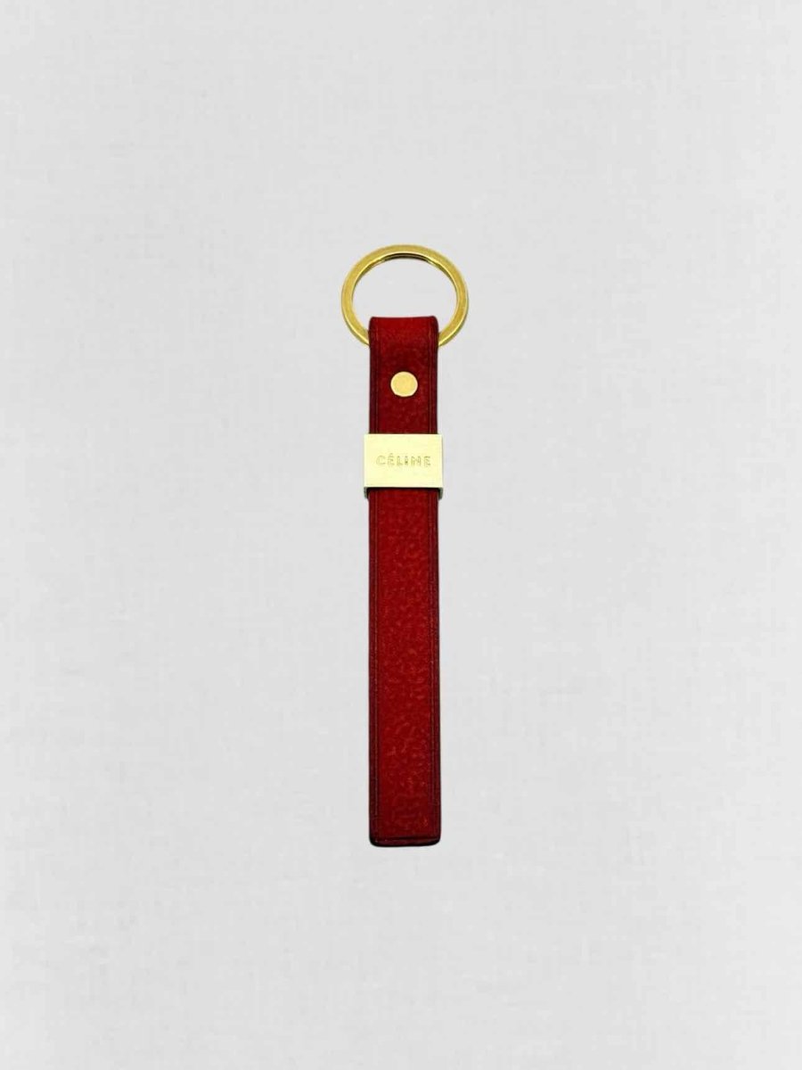 Pre - loved CELINE Red Key Chain at Reems Closet