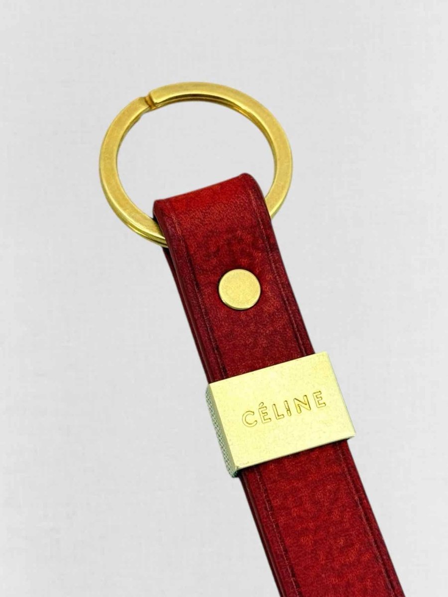 Pre - loved CELINE Red Key Chain at Reems Closet