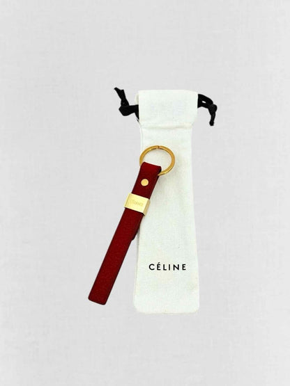Pre - loved CELINE Red Key Chain at Reems Closet