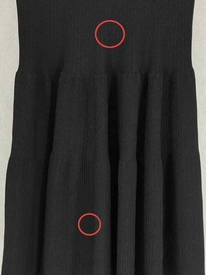 Pre - loved CELINE Stretch Black Size US 6 Knee Length Dress at Reems Closet