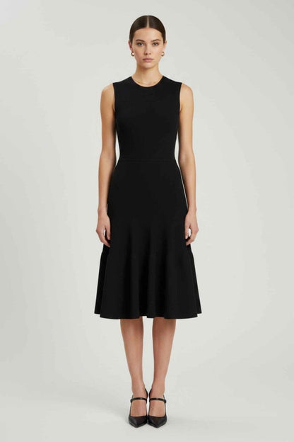 Pre-loved CELINE Stretch Black Size US 6 Knee Length Dress at Reems Closet