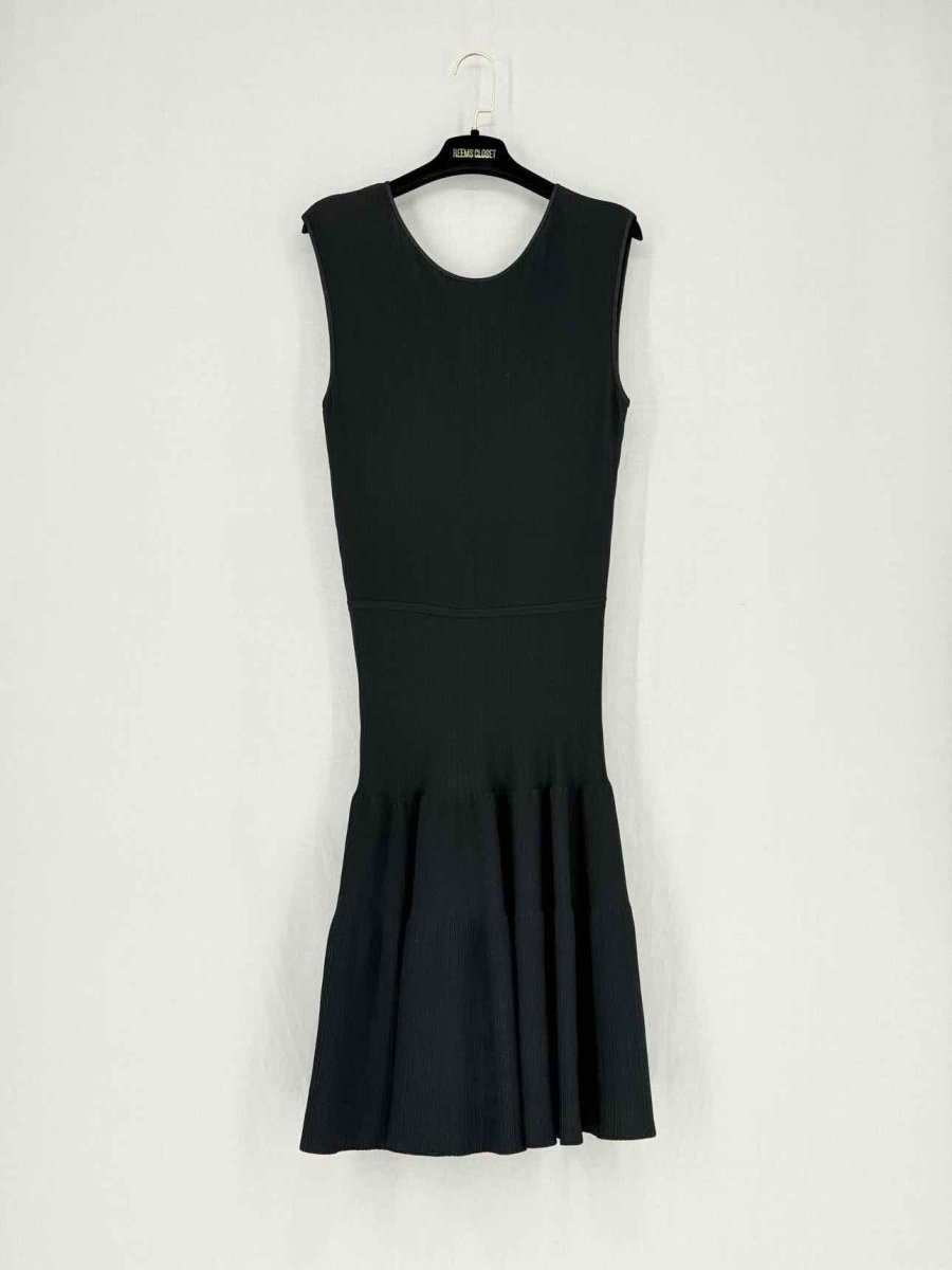 Pre - loved CELINE Stretch Black Size US 6 Knee Length Dress at Reems Closet
