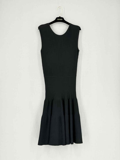 Pre - loved CELINE Stretch Black Size US 6 Knee Length Dress at Reems Closet