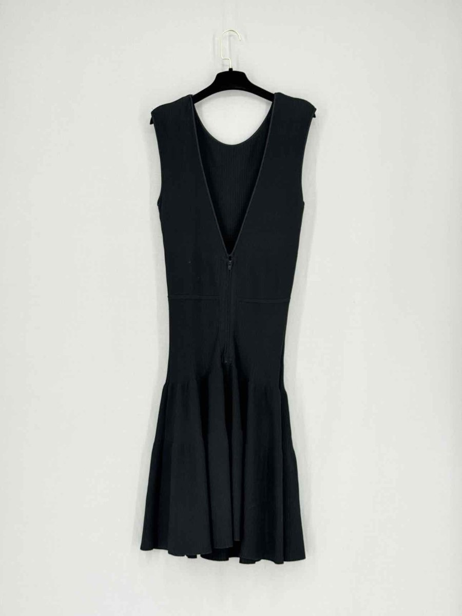 Pre - loved CELINE Stretch Black Size US 6 Knee Length Dress at Reems Closet