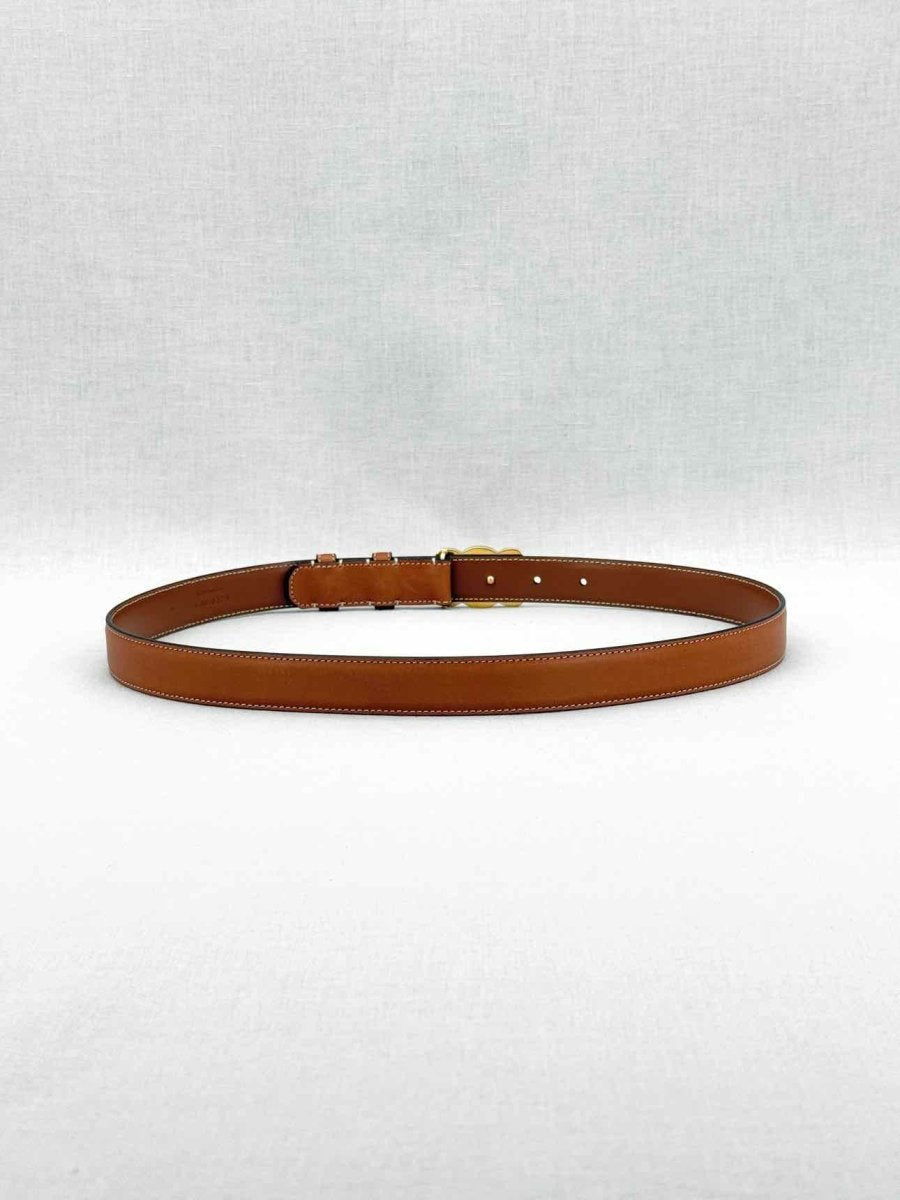 Pre - loved CELINE Tan Belt at Reems Closet
