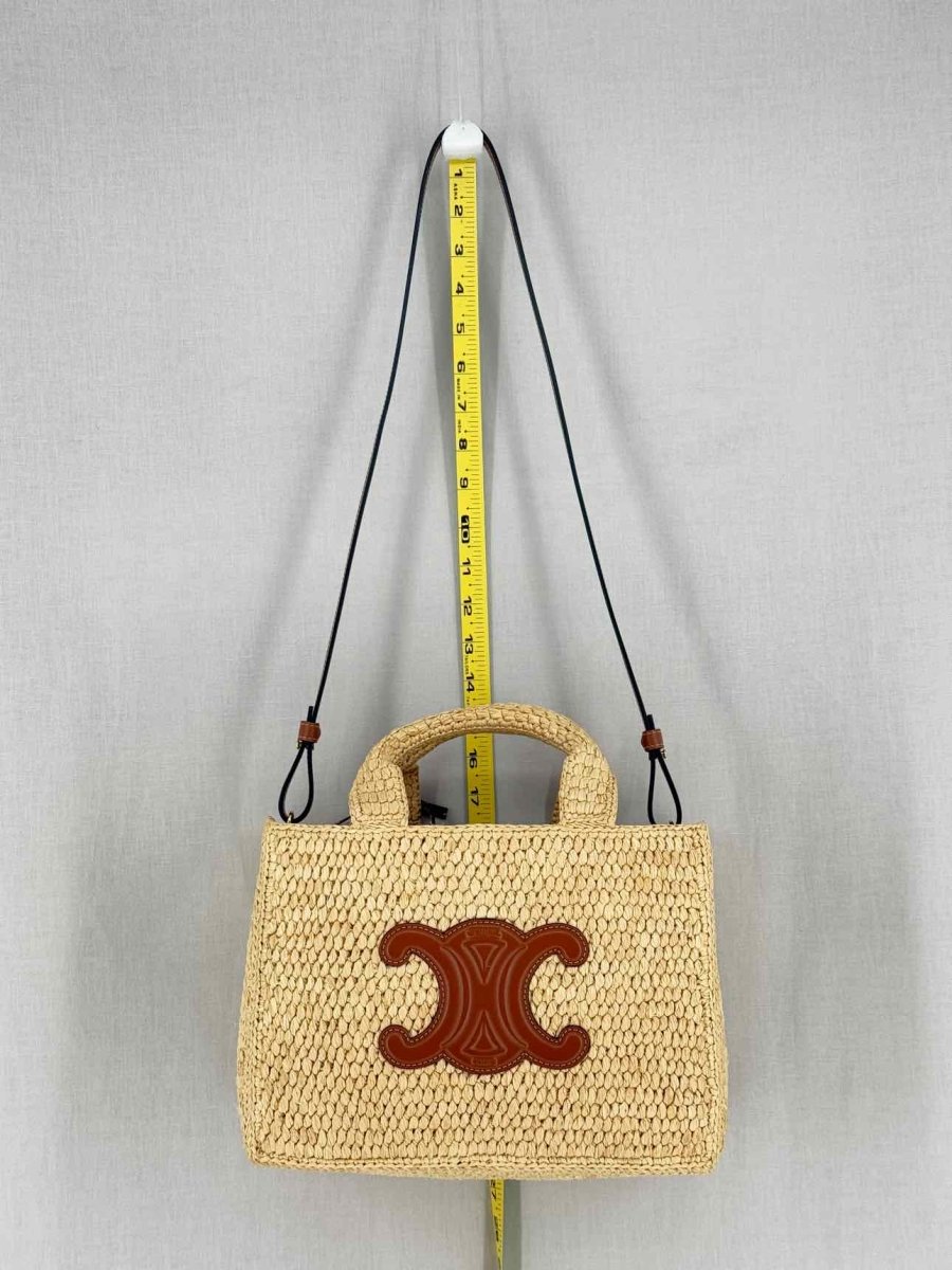 Pre - loved CELINE Thais Tan Top Handle at Reems Closet