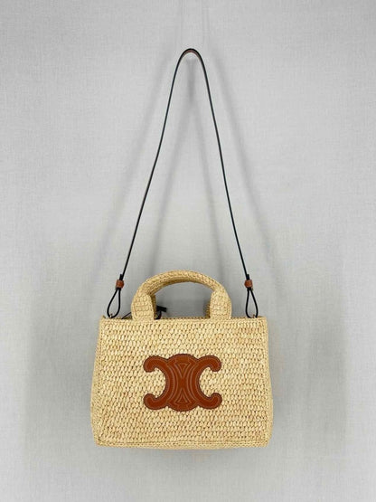 Pre - loved CELINE Thais Tan Top Handle at Reems Closet