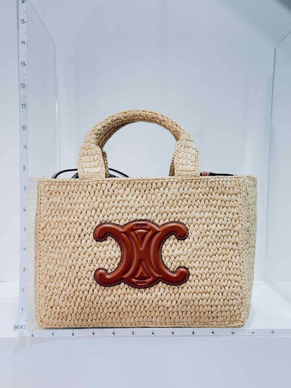 Pre - loved CELINE Thais Tan Top Handle at Reems Closet