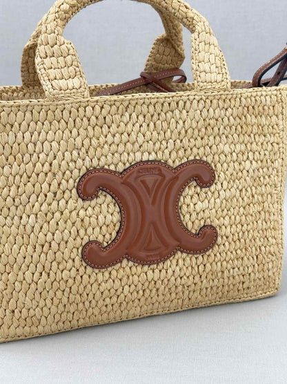 Pre - loved CELINE Thais Tan Top Handle at Reems Closet