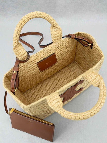 Pre - loved CELINE Thais Tan Top Handle at Reems Closet